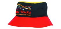 Breathable Poly Twill Multicoloured Bucket Hat