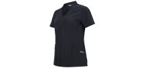 Ladies NU Mandarin Collar Srub Top