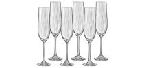 Waterfall Champagne Flute Set of 6
