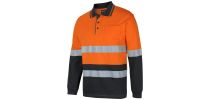 Hi Vis (D+N) Long Sleeve Cotton Polo