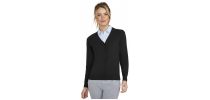 Golden Women's V-neck Knitted Cardigan
