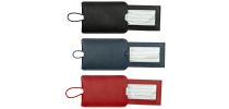 Pull-Apart Leather Luggage Tag