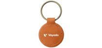 London Recycled Leather Keyring