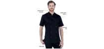 Aussie Chef Alex Press Stud Chef Jacket Black