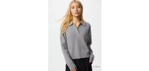 Smooth Cotton Polo Sweater UNIQLO