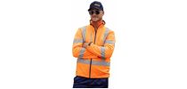 X Taped Hi Vis Soft Shell Jacket