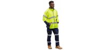 Mens Taped Hi Vis Zip Front Fleece