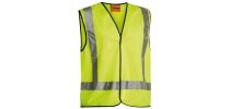 Taped X Back Hi Vis Vest - Yellow