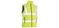 Taped Hi Vis Puffer Vest - Yellow