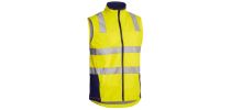Taped Hi Vis Soft Shell Vest - Yellow/Navy