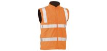 Taped Hi Vis Rail Wet Weather Vest - Rail Orange