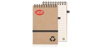 Eco Notepad Recycled Paper Spiral Bound - Natural