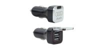 Flip Top Dual USB Car Charger