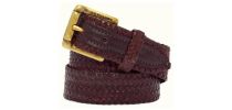 Slim Plaited Buckle Belt