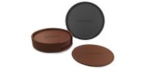 Franklin Leather Coaster Set of 6