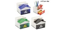 Pen Holder with Memo Holder with Clips