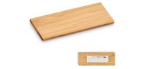Bamboo name tag holder