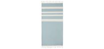 Beach towel from recycled fabrics