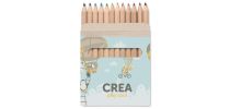 12 coloured pencils in natural carton box