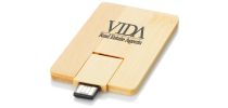 Bamboo Credit Card Usb