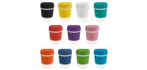 12oz/340ml Clear Plastic Karma Kup With Plastic Flip Lid