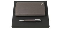 Set Hugo Boss (Metal ballpoint Pen & Long Zipped Folder)