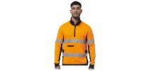 Reflective Spliced 1/4 Zip Fleece