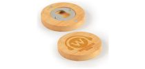 Discus Bamboo Bottle Opener Coaster