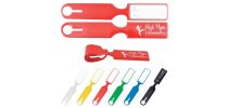 Shiny PVC Self Locking Luggage Tag