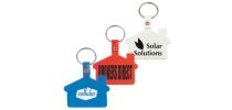 House Shape Flexible PVC Keytag