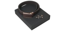 Set Seal Brown (cufflinks & Belt)