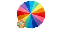 Manly 220cm 16 Rib UPF50 Beach Umbrella
