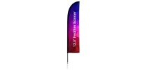 Large(80.5*400cm) Straight Feather Banners