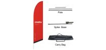 Large(80.5*400cm) Angled Feather Banners