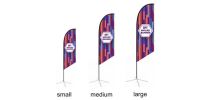 Medium(70.4*300cm) Angled Feather Banners