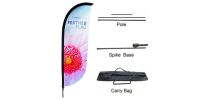 Small(65.3*200cm) Convex Feather Banners