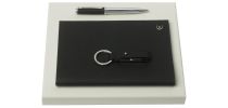 Set Hamilton Black (ballpoint Pen, Note Pad A5 & Usb Stick)