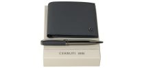 Set Hamilton Dark Blue (ballpoint Pen & Premium Leather Wallet)