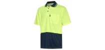 Hi-Vis Two Tone Short Sleeve Cool Breathe Safety Polo