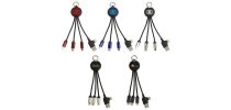 Round Shaped Light Up Multi Charging Cable