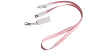 6 in 1 Polyester Lanyard Charging Cable