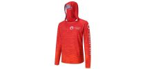 Men's Polyester Spandex Sublimated Sun Protection Hoodie