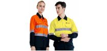 Unisex Cotton Hi-Vis Reflective L/S Shirt