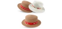 Straw Hat with Ribbon