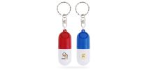 Pill capsule keychain