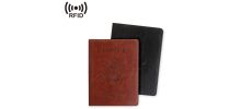 RFID PU Leather Passport Holder