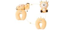 Sitting Animal Shaped 2 In 1 Travel Pillow