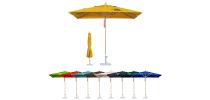 2x2m Wind-resistant Square Stock Colour Outdoor Umbrella
