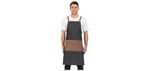Cafe Series Grey Combo Bib Apron