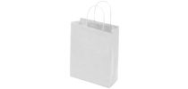 Kraft Paper Bag White Includes Twisted Paper Handle